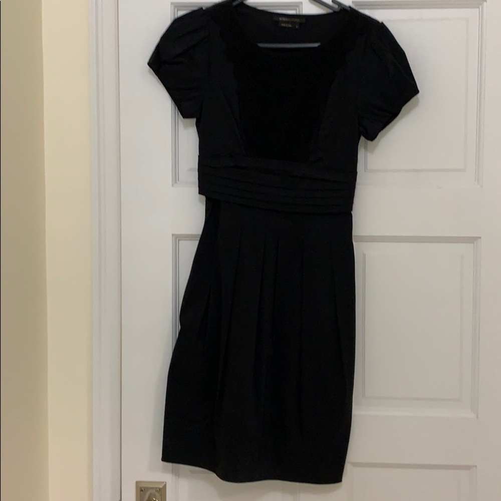 Women’s black poplin dress